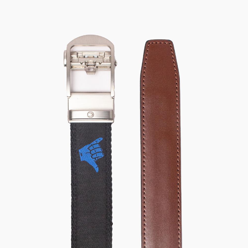 Nexbelt Hampton Shaka Red White & Blue Ribbon Ratchet Belt 1.38" [35mm]