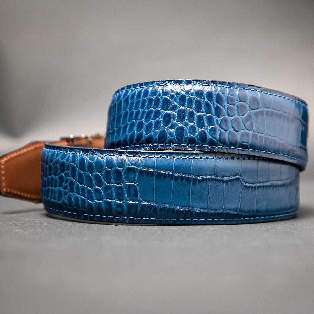 Nexbelt Kayiman Navy Luxury Ratchet Belt 1.575" [40mm]