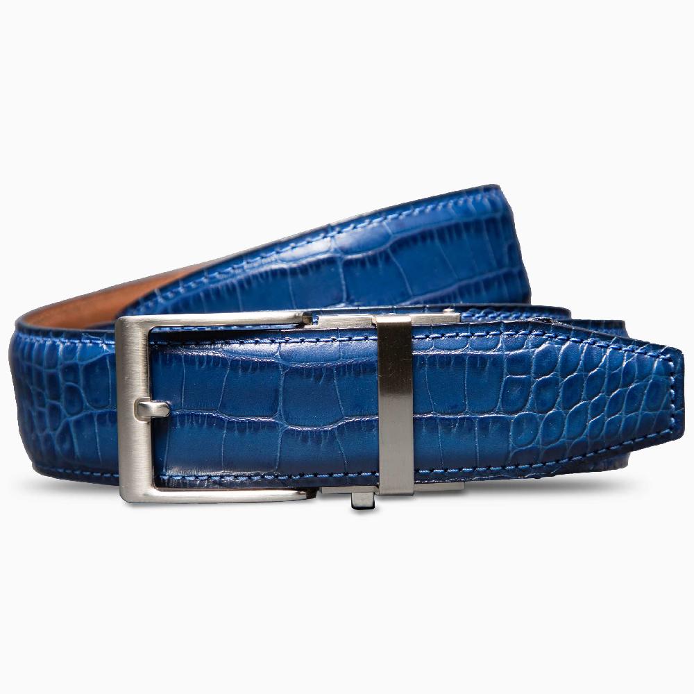 nexbelt Kayiman Navy Luxury Ratchet Belt 1.575" [40mm]
