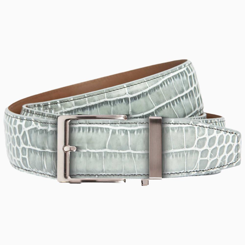 nexbelt Kayiman Pearl Grey Dress Ratchet Belt 1.575" [40mm]
