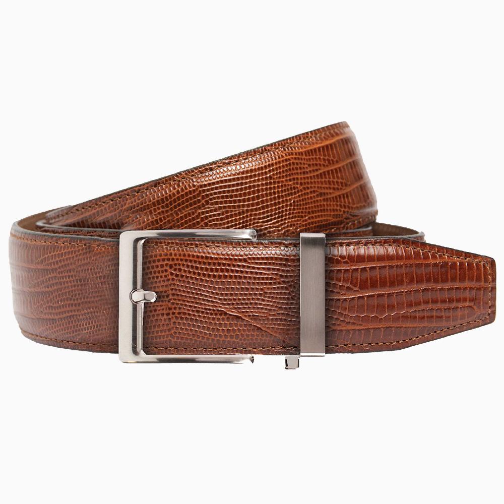 nexbelt Lizard Brown Dress Ratchet Belt 1.575" Strap [40mm]
