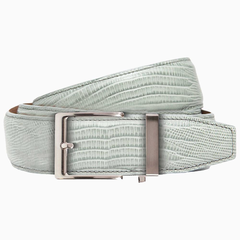 nexbelt Lizard Light Grey Dress Ratchet Belt 1.575" Strap [40mm]