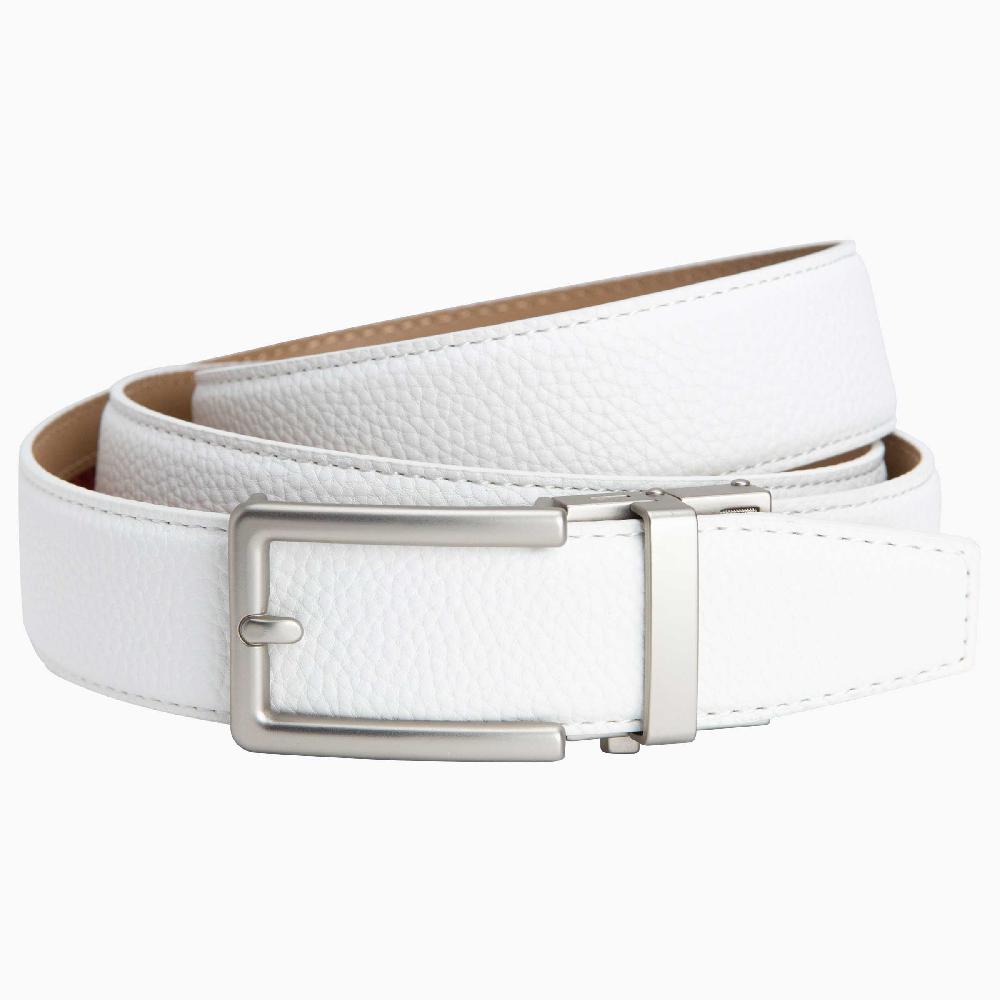 nexbelt Neubelt Vegan White Golf Ratchet Belt 1.38" [35mm]