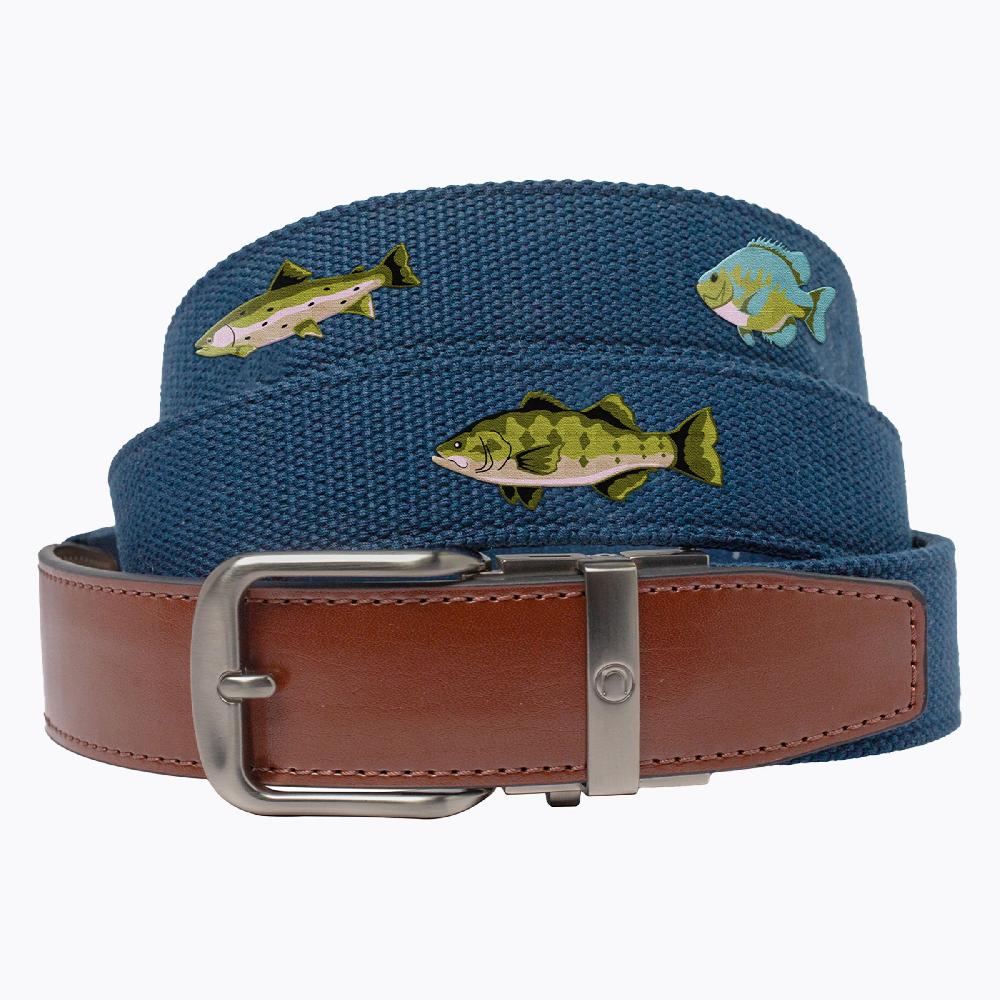 nexbelt Newport Fresh Water Fish Golf Ratchet Belt 1.38" [35mm]
