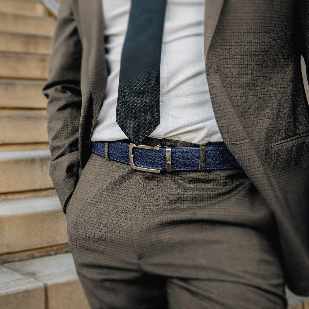 Nexbelt Bison Navy Luxury Ratchet Belt 1.5" [38mm]