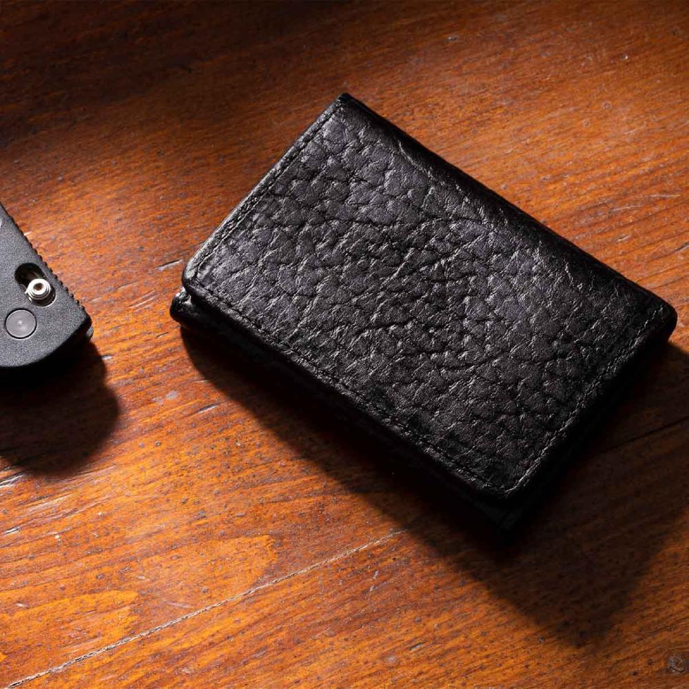 Nexbelt Bison Tri-Fold Black Wallet