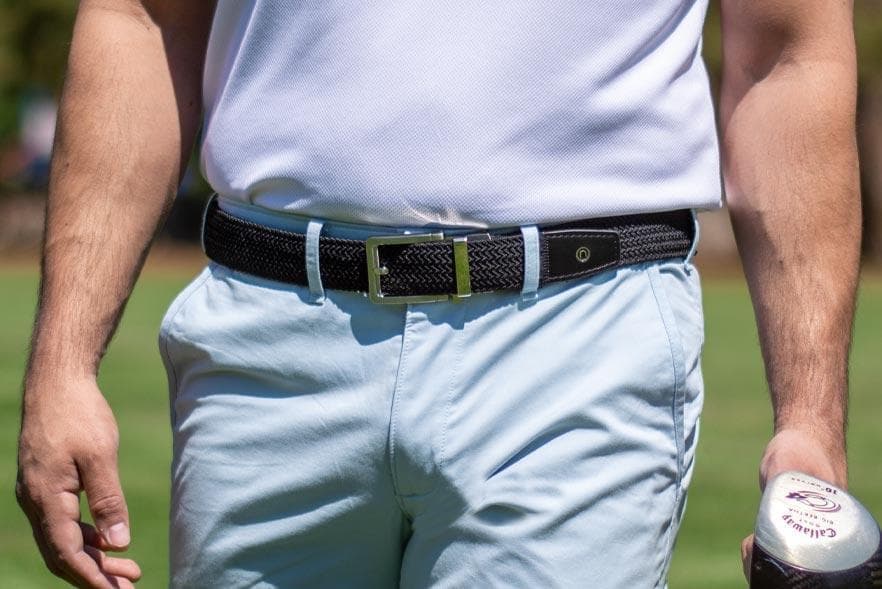 Nexbelt Braided Black Golf Ratchet Belt 1.38" [35mm]