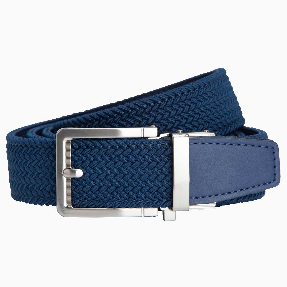 nexbelt Braided Navy Golf Ratchet Belt 1.38" [35mm]