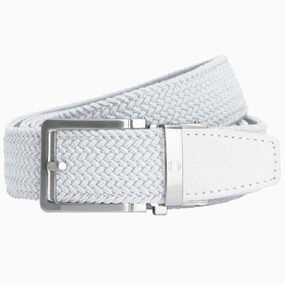 nexbelt Braided White Golf Ratchet Belt 1.38" [35mm]