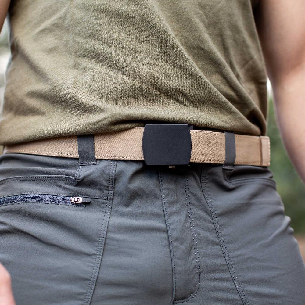 Nexbelt Explorer Smooth Tan Ratchet Belt 1.38" [35mm]