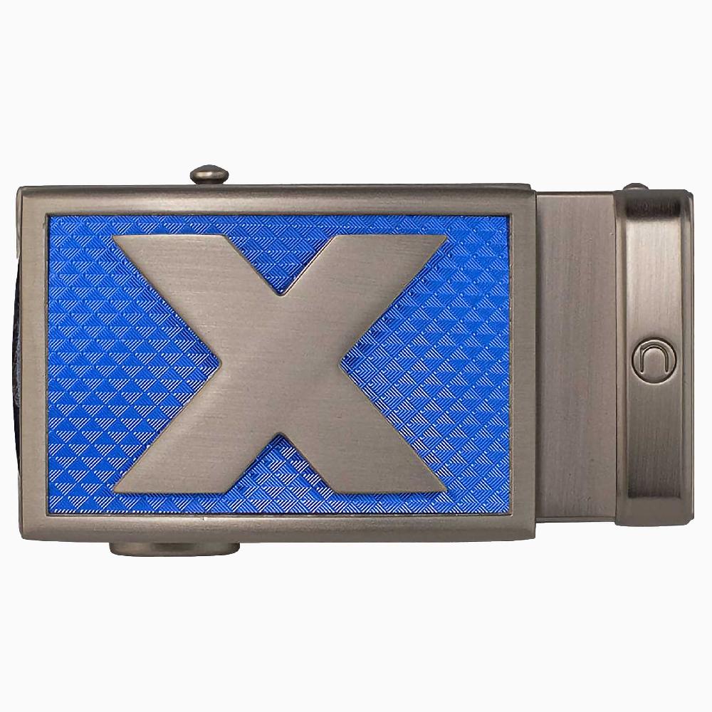 nexbelt Fast Eddie Lucky Blue Buckle