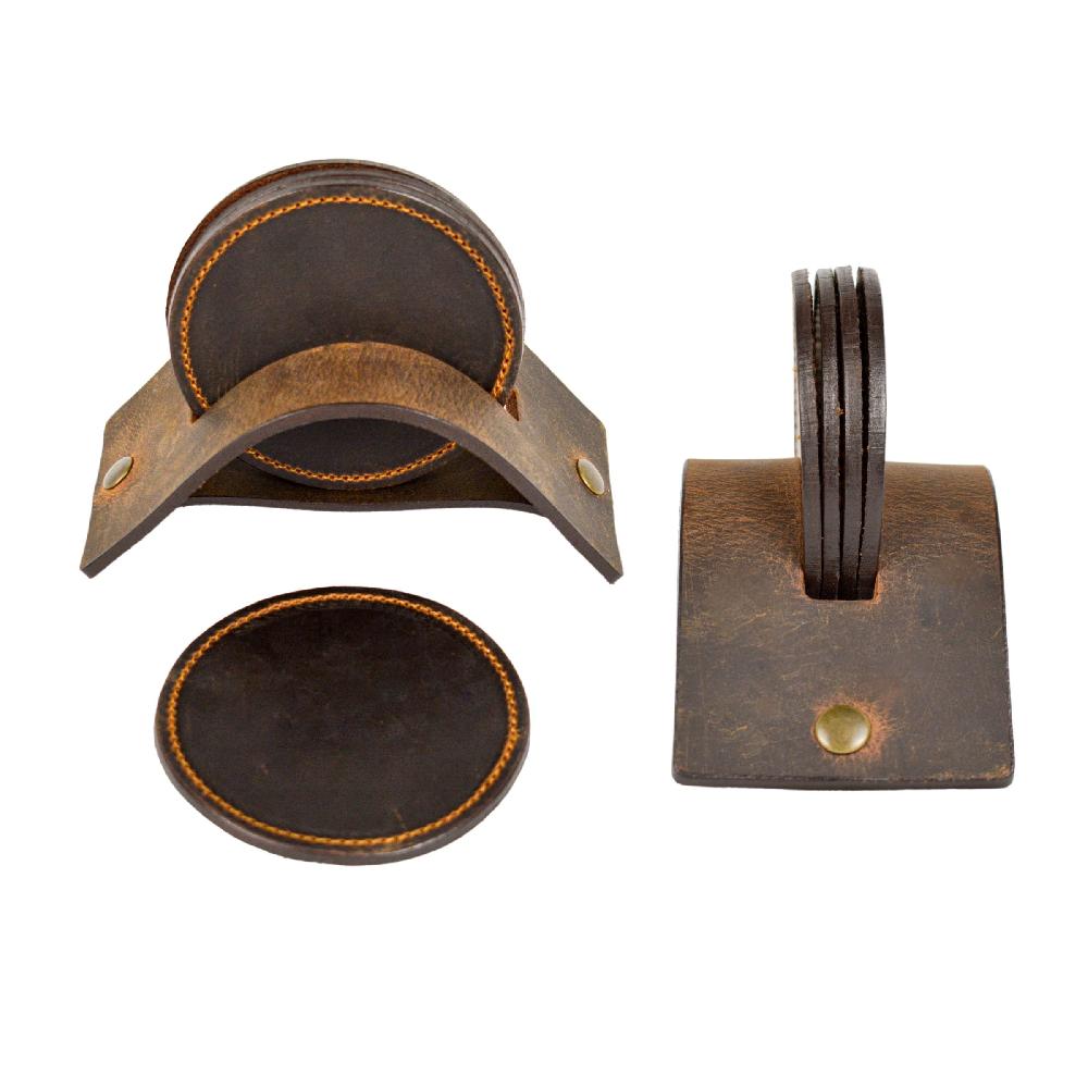 Nexbelt Luxe Brown Coaster Set
