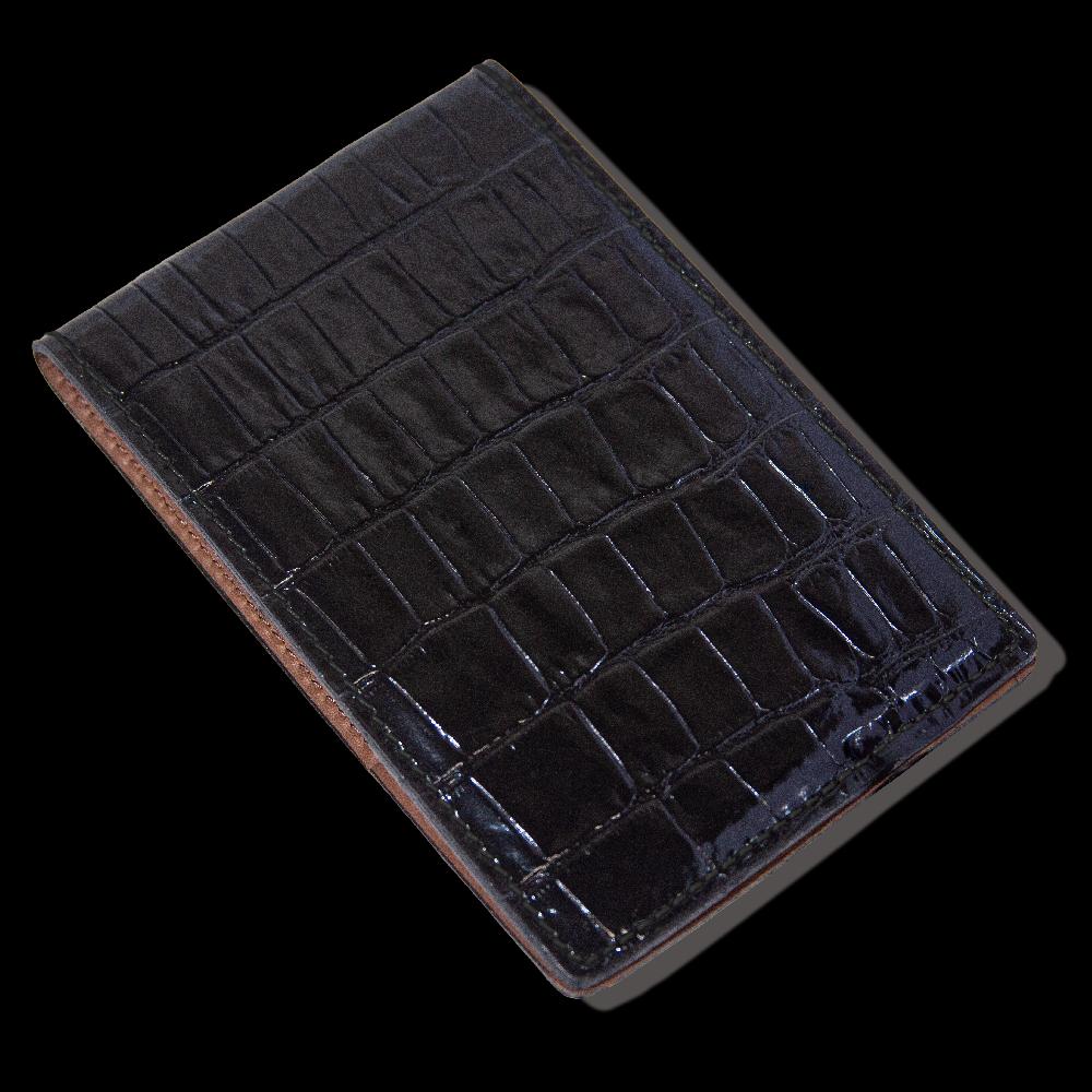 nexbelt Scorecard Holder Crocodile - Black w/ Black Thread