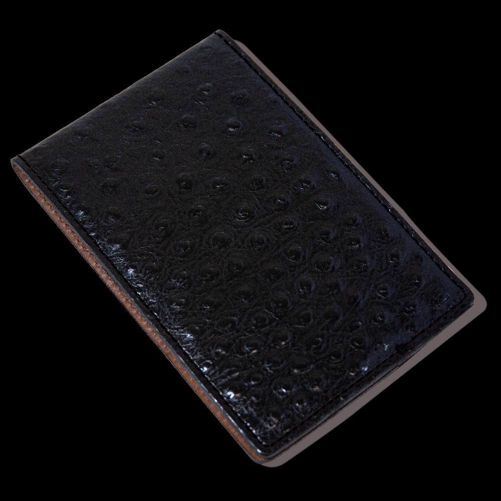nexbelt Scorecard Holder Ostrich - Black w/ Black Thread