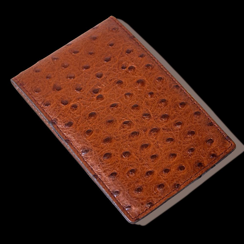 nexbelt Scorecard Holder Ostrich - Brown w/ Brown Thread
