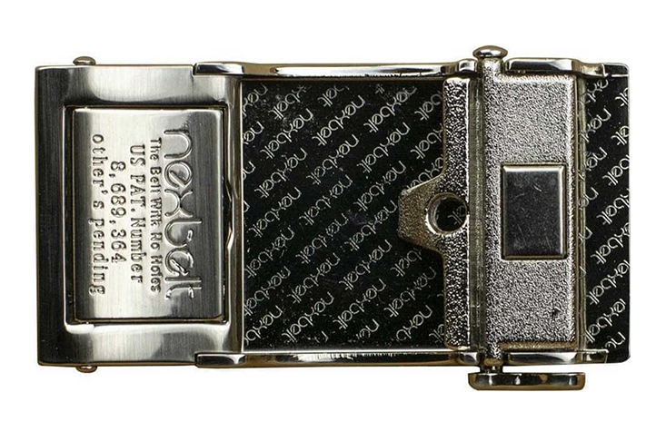 Nexbelt Shield Nickel Beveled Classic Golf Buckle Fits 1 3/8" Straps