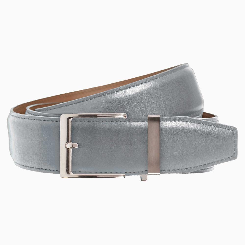 nexbelt Smooth Grey Dress Ratchet Belt 1.575" Strap [40mm]