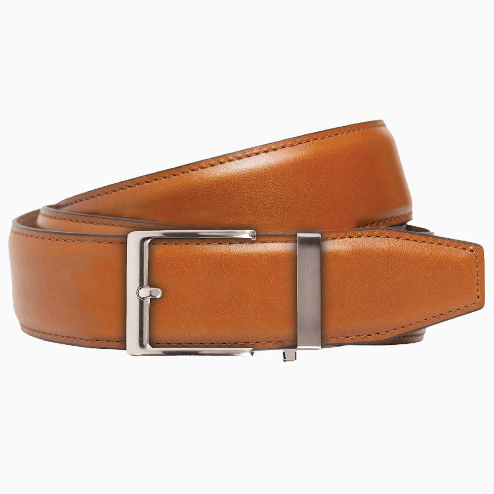nexbelt Smooth Pecan Dress Ratchet Belt 1.575" Strap [40mm]