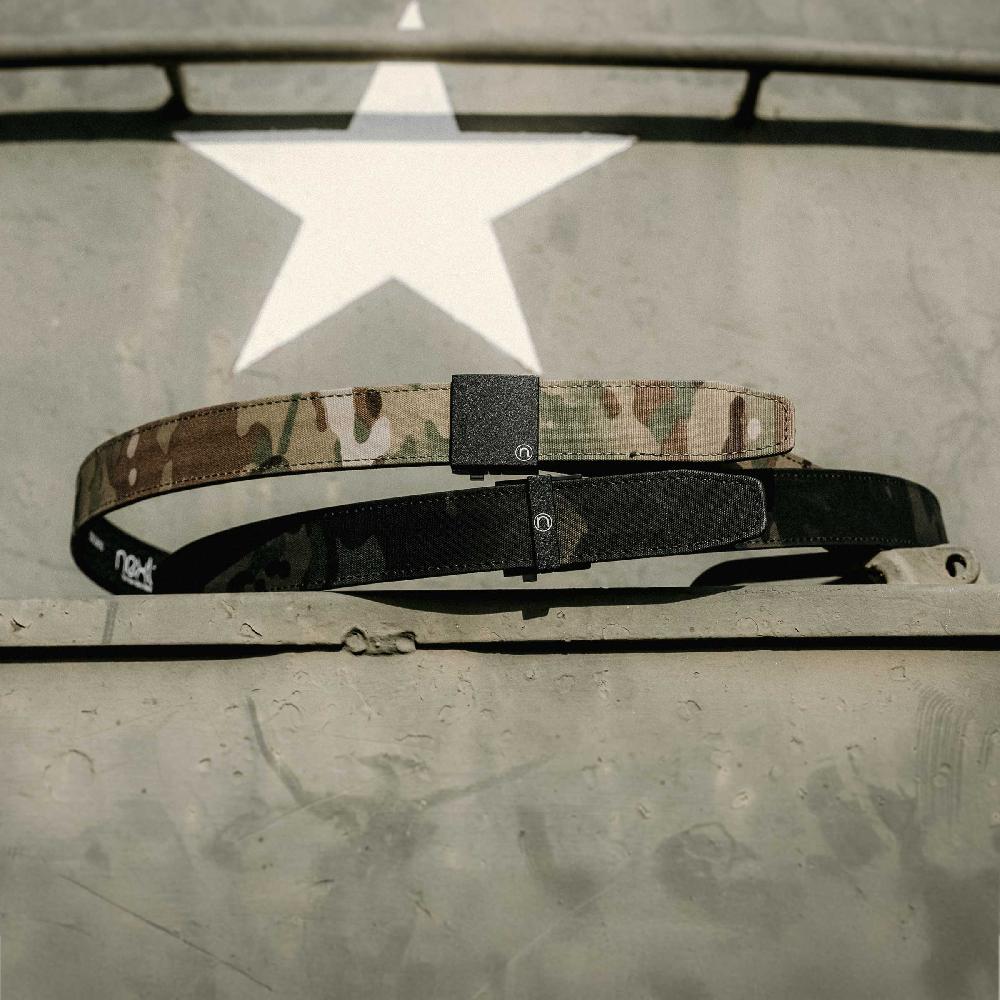 Nexbelt Thin Bar MultiCam® Black EDC Ratchet Belt 1.5" [38mm]