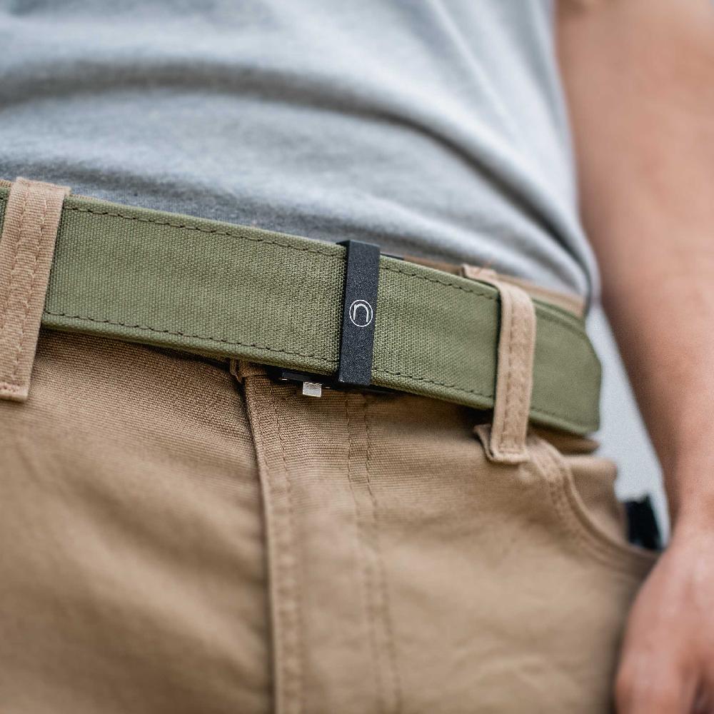 Nexbelt Thin Bar Supreme OD Green EDC Ratchet Belt 1.5" [38mm]