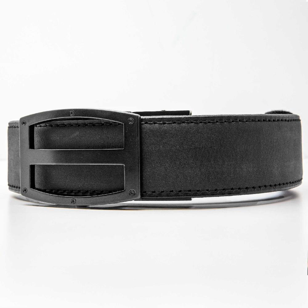 Nexbelt Titan Ironhide Black Crazy Horse EDC Ratchet Belt 1.5" [38mm]