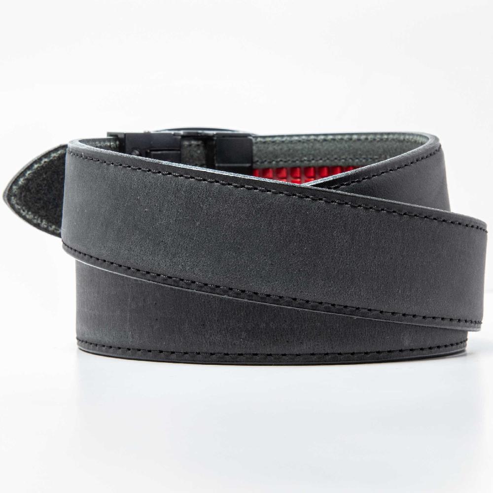 Nexbelt Titan Ironhide Black Crazy Horse EDC Ratchet Belt 1.5" [38mm]