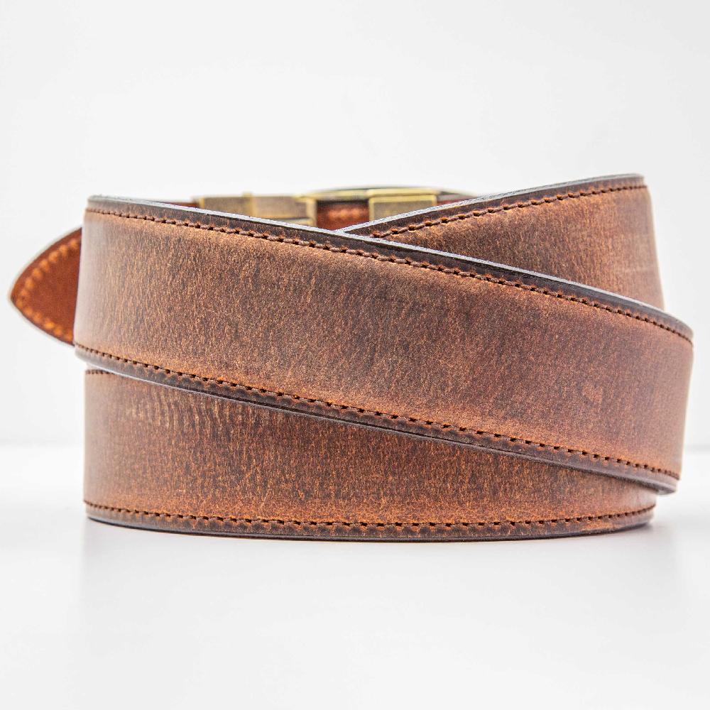 Nexbelt Titan Ironhide Brown Crazy Horse EDC Ratchet Belt 1.5" [38mm]