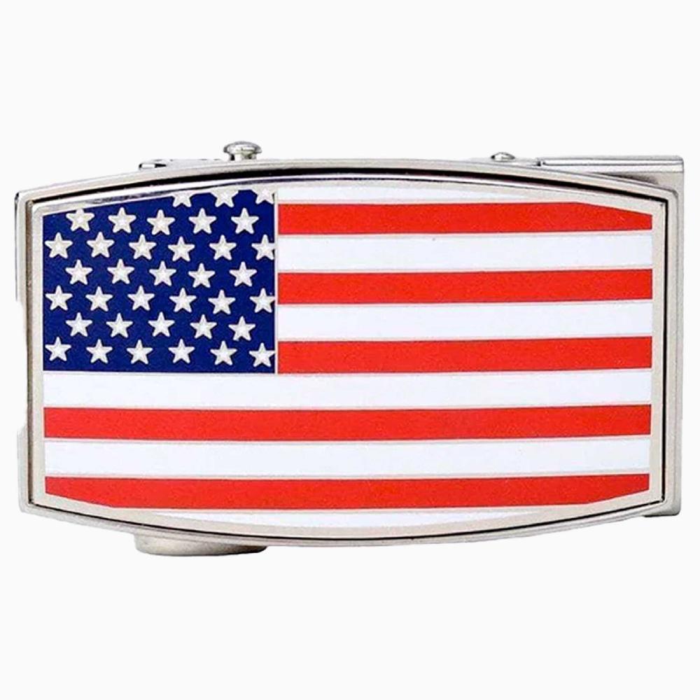 nexbelt USA Flag Aston Color Dress Buckle Fits 1.38" [35mm] Straps