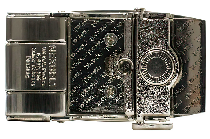 Nexbelt USA Flag Embossed Pewter Aston Dress Buckle Fits 1.38" [35mm] Straps