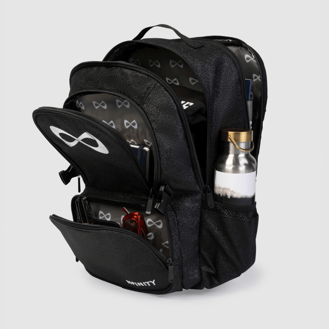 Nfinity BLACK SPARKLE CHEER BACKPACK Backpack