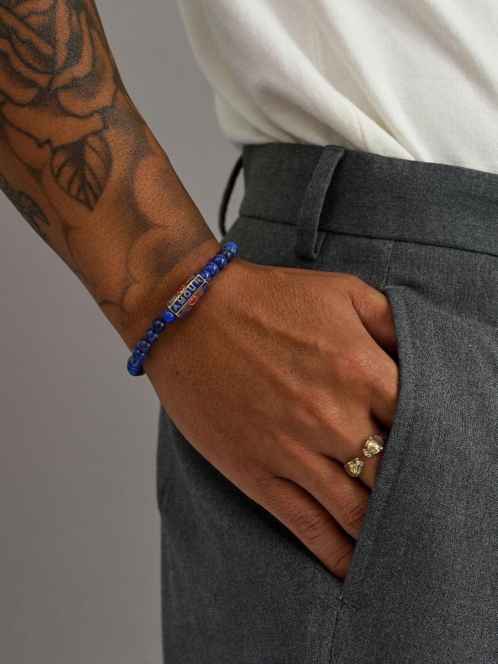 Nialaya Amour Blue Lapis Lazuli Bracelet