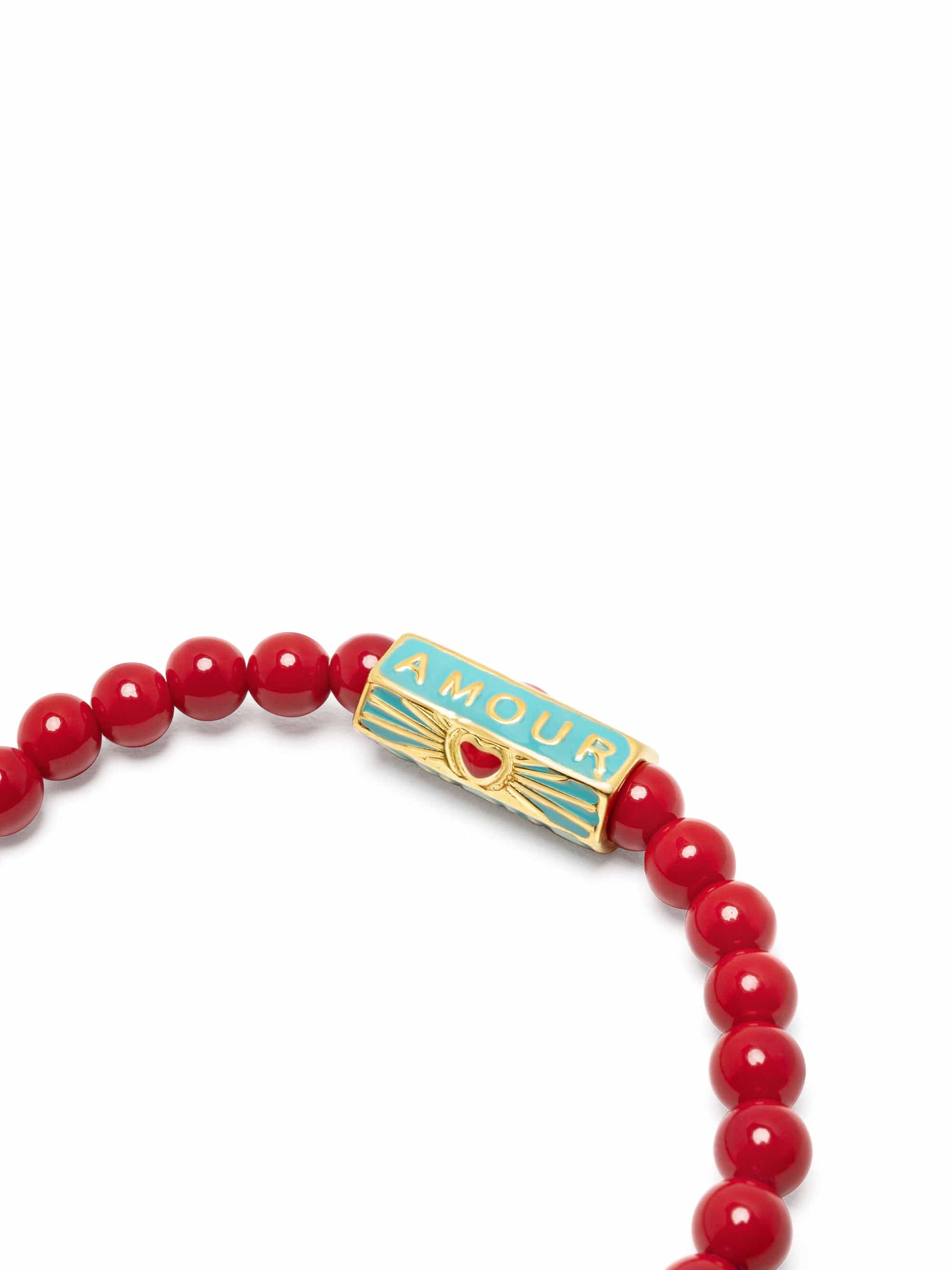 Nialaya Amour Red Beaded Bracelet