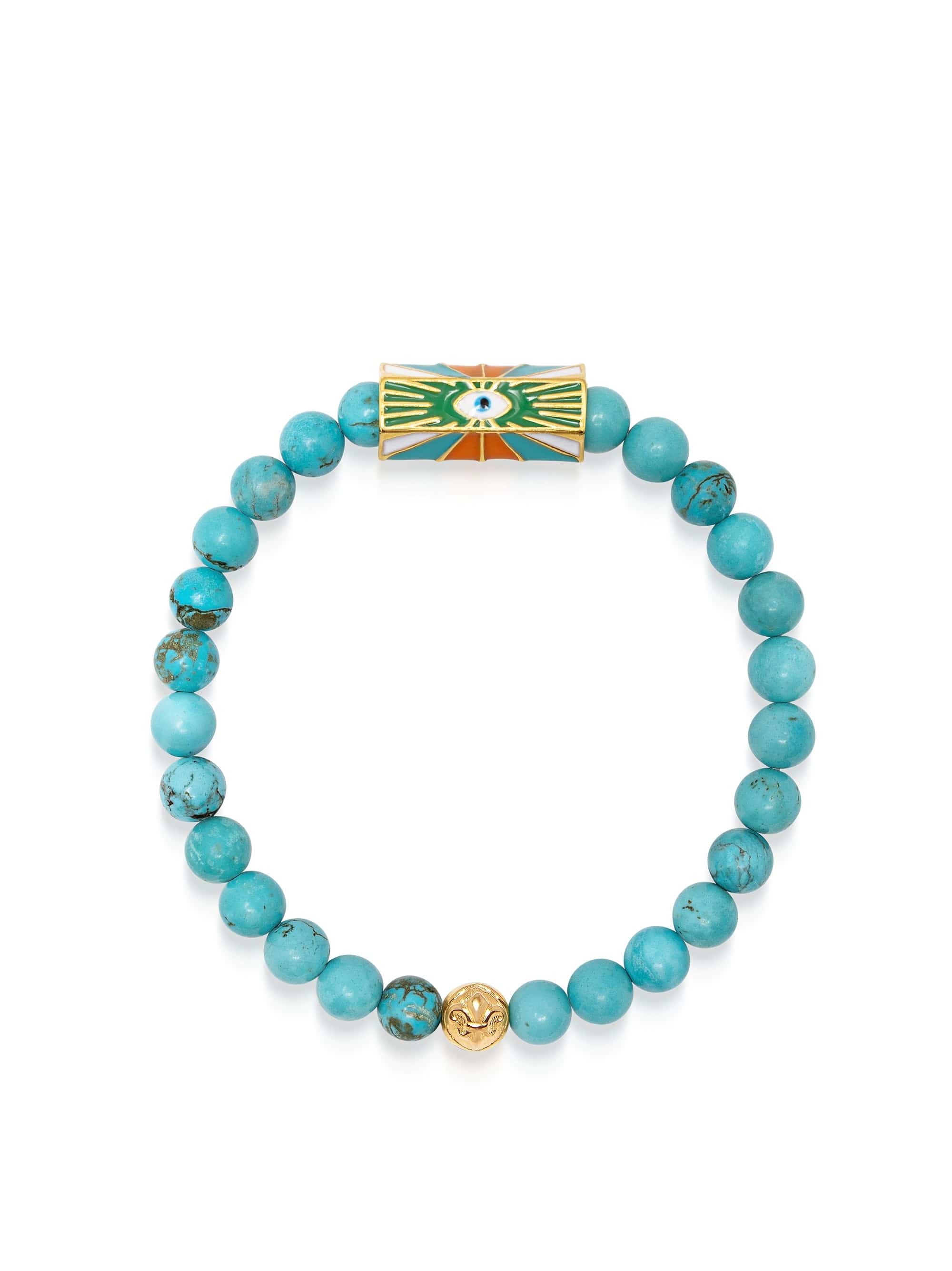 nialaya Evil Eye Turquoise Bracelet