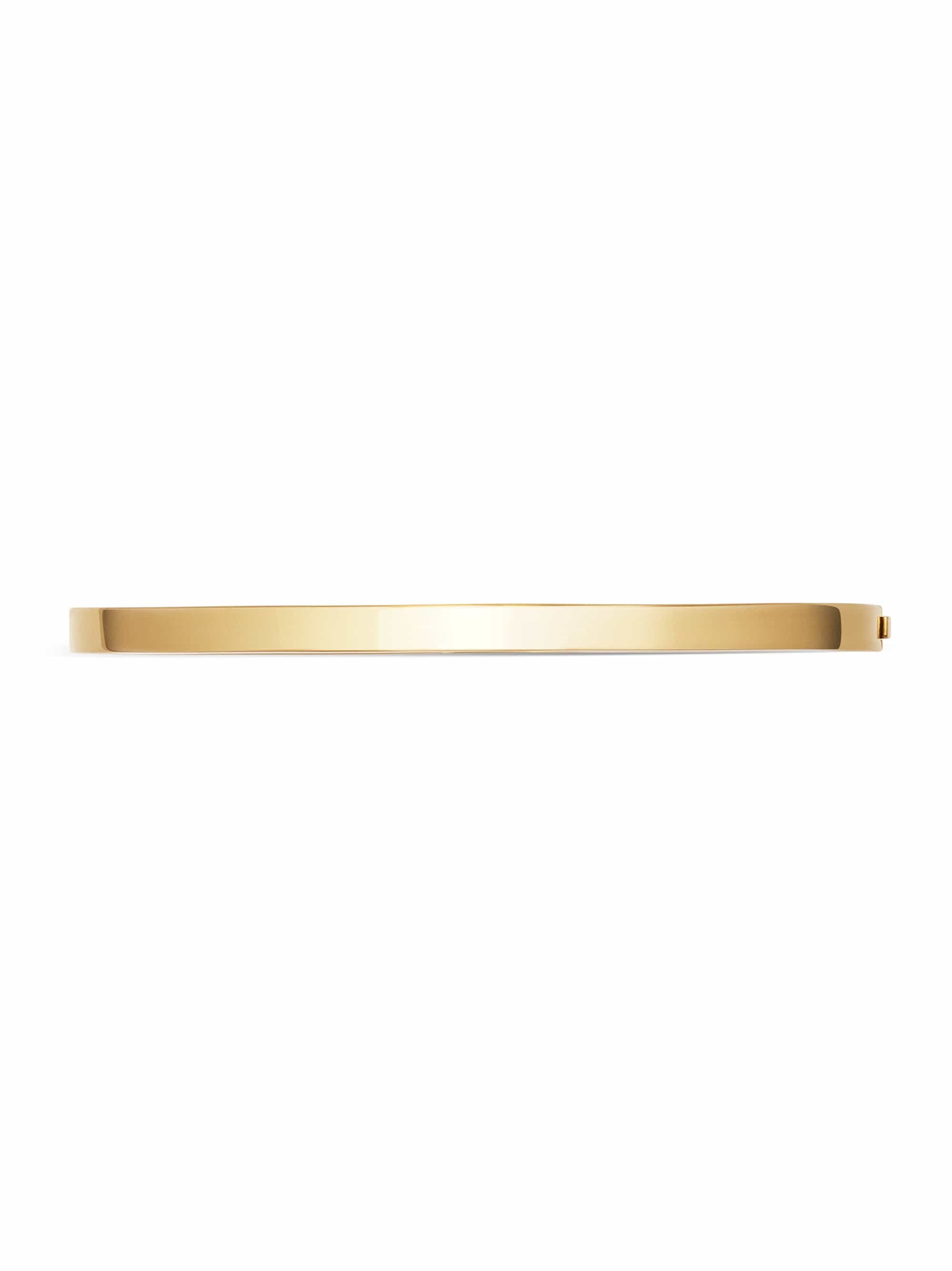 Nialaya Men's Gold Simplicity Bangle