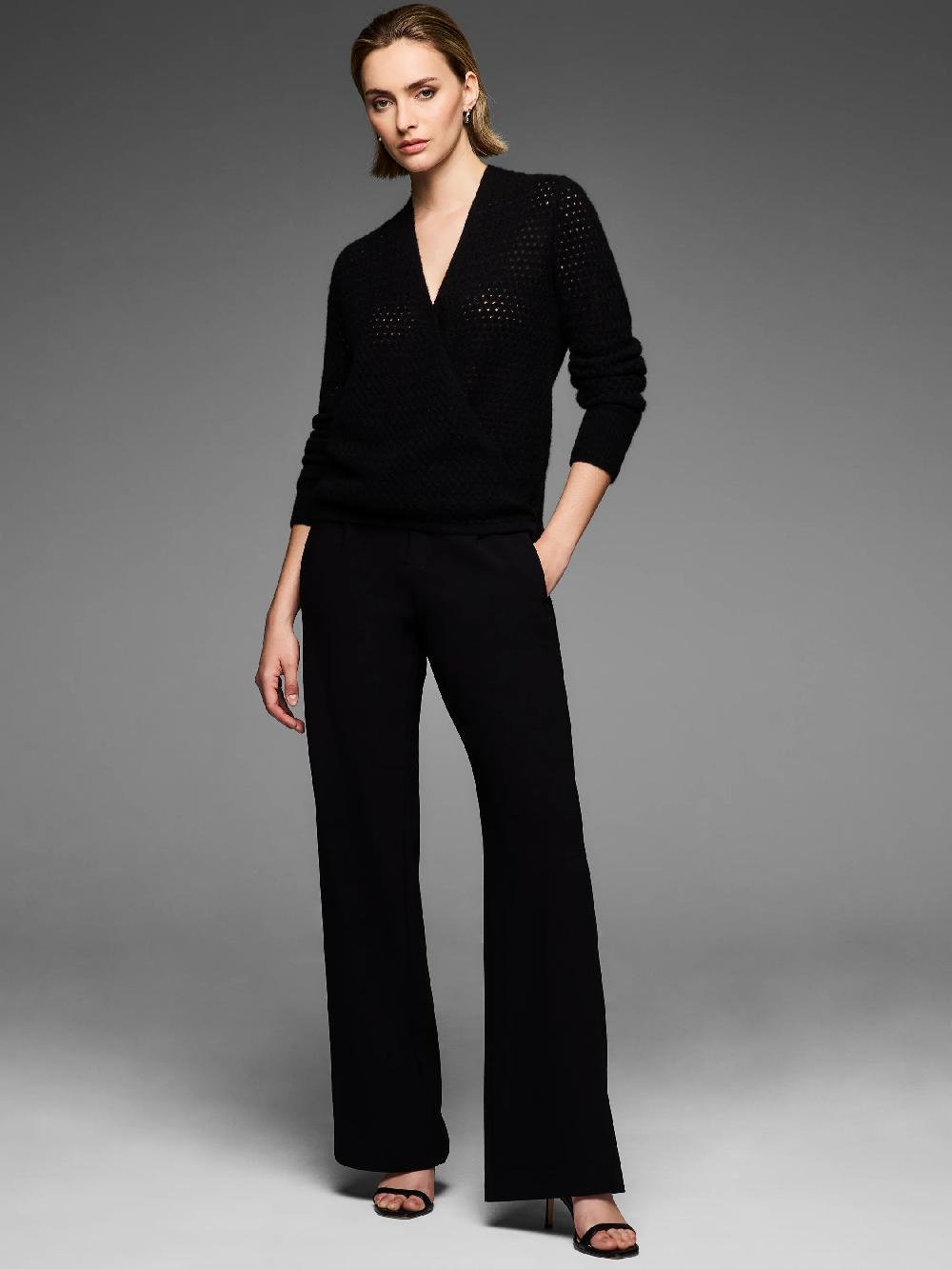 Nic Zoe Gold Label Cashmere Pointelle 4-Way Cardigan