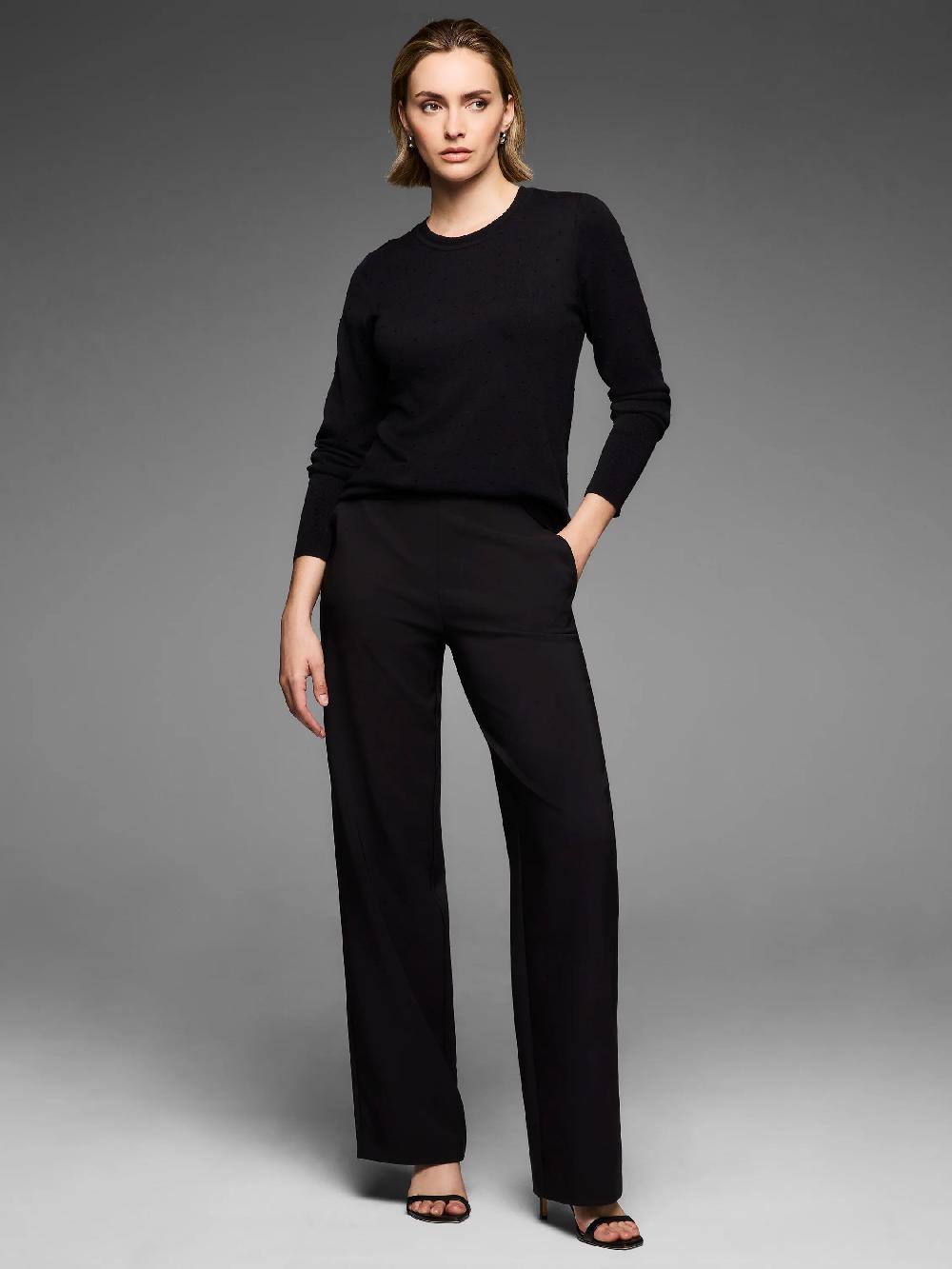 Nic Zoe Gold Label Silk Blend Dotty Texture Sweater