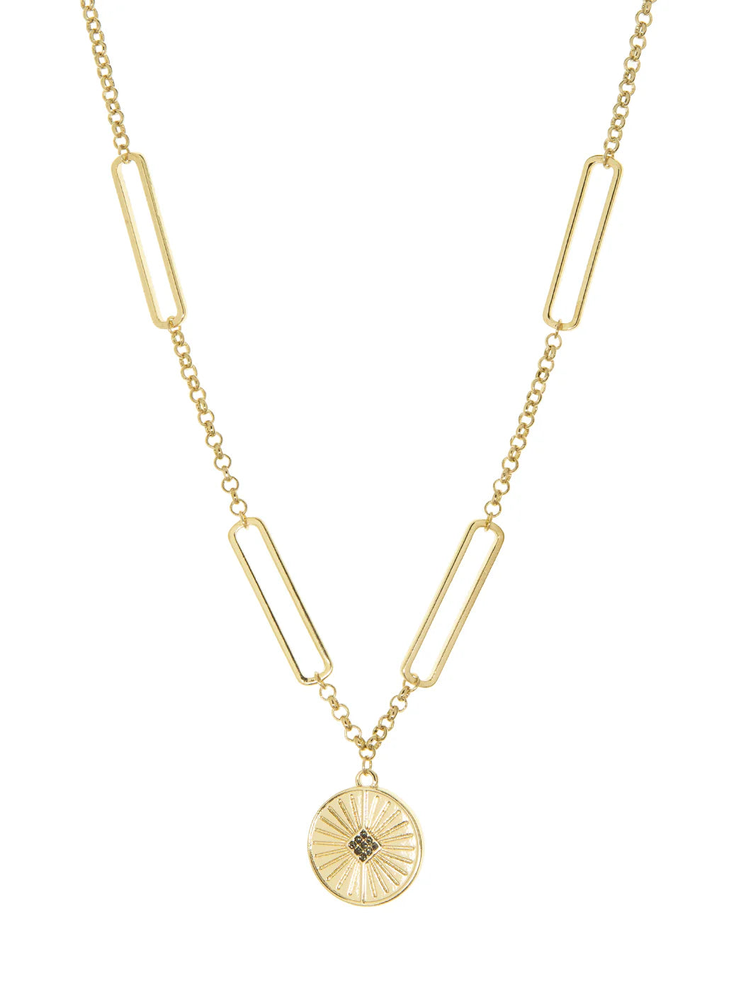 nic zoe Marlyn Schiff Link Chain Necklace With Disc