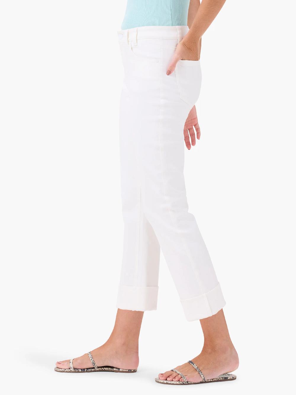 Nic Zoe 24" Mid Rise Straight Roll Cuff Jeans