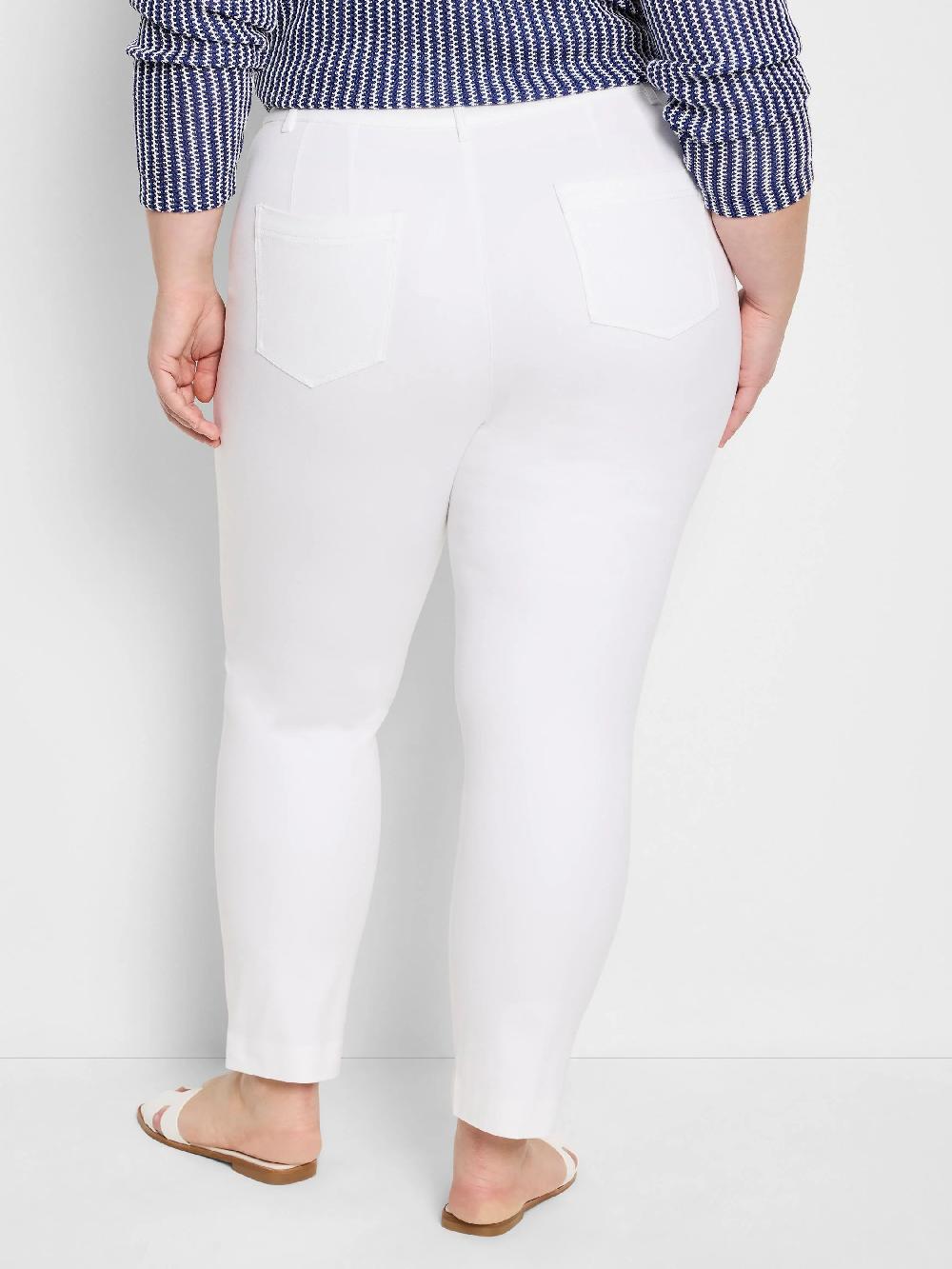 Nic Zoe 28" Cotton Bi-Stretch Copley Straight Pant