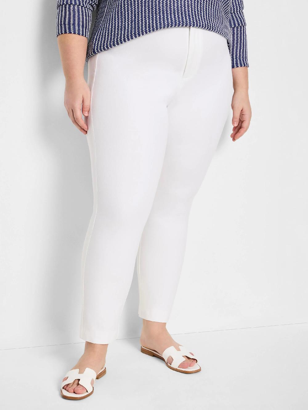 nic zoe 28" Cotton Bi-Stretch Copley Straight Pant