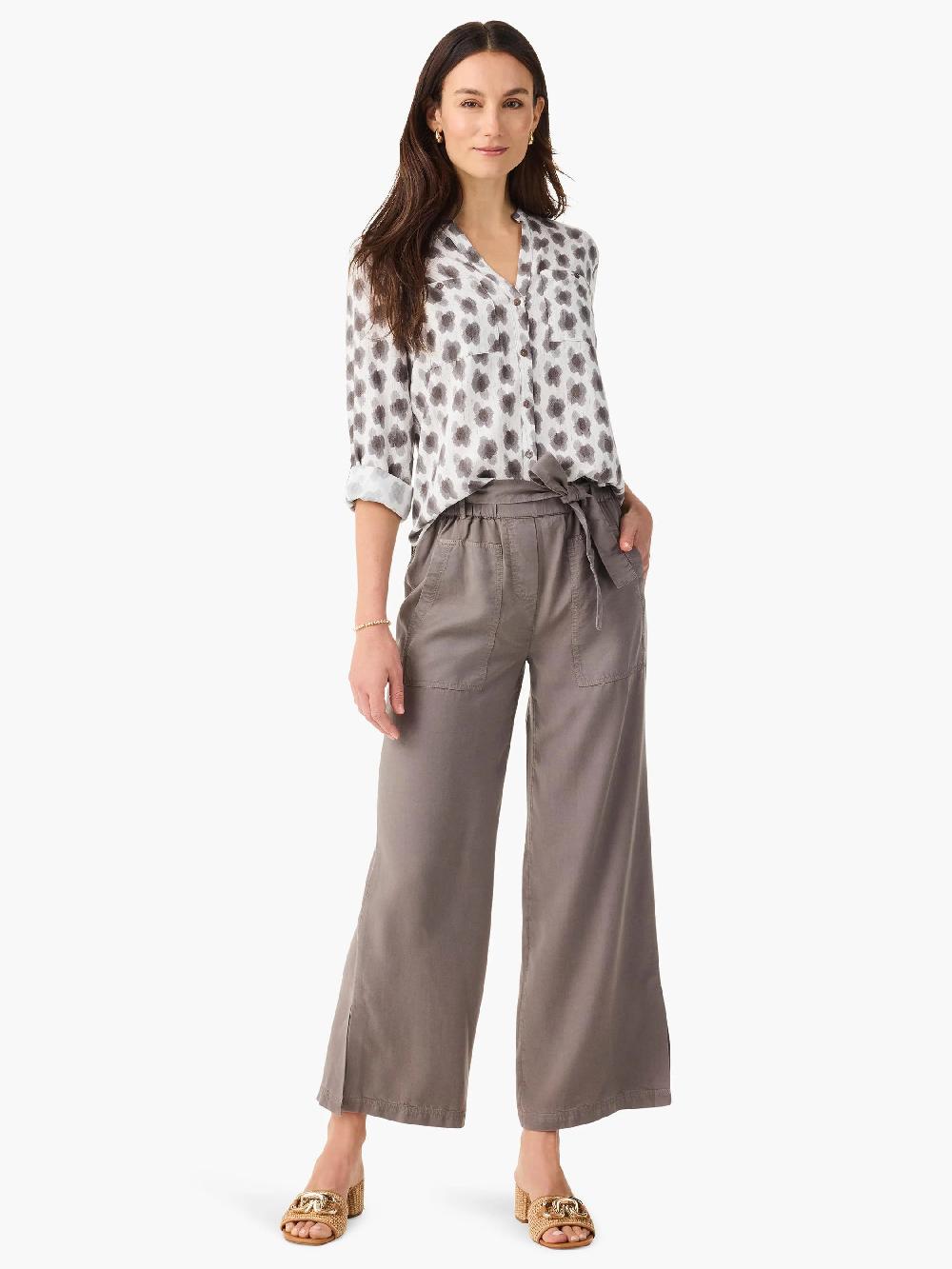 Nic Zoe 28" Drapey Utility Wide Leg Pant