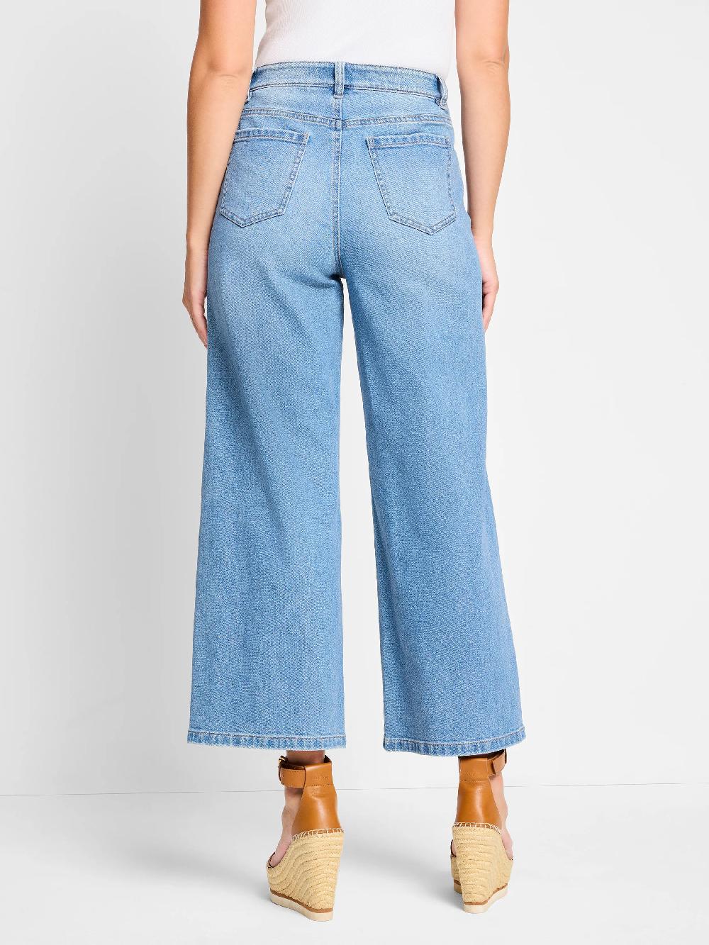 Nic Zoe 28" Forward Seam Weekend Wide Leg Jeans