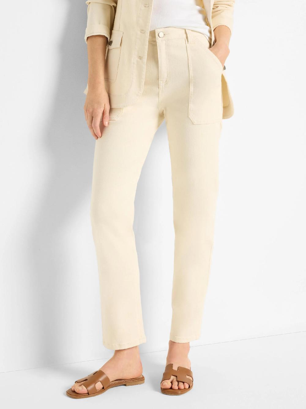 Nic Zoe 28" Maker Relaxed Straight Jeans