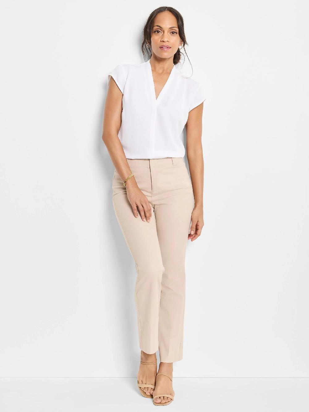 Nic Zoe 28" Plaza Demi Boot Cotton Bi-Stretch Pant