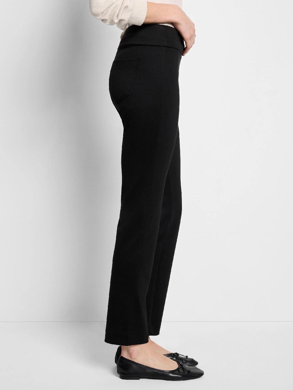 Nic Zoe 29.5" Copley Straight Drapey Ponte Pant