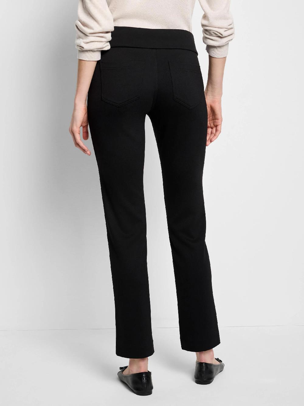 Nic Zoe 29.5" Copley Straight Drapey Ponte Pant