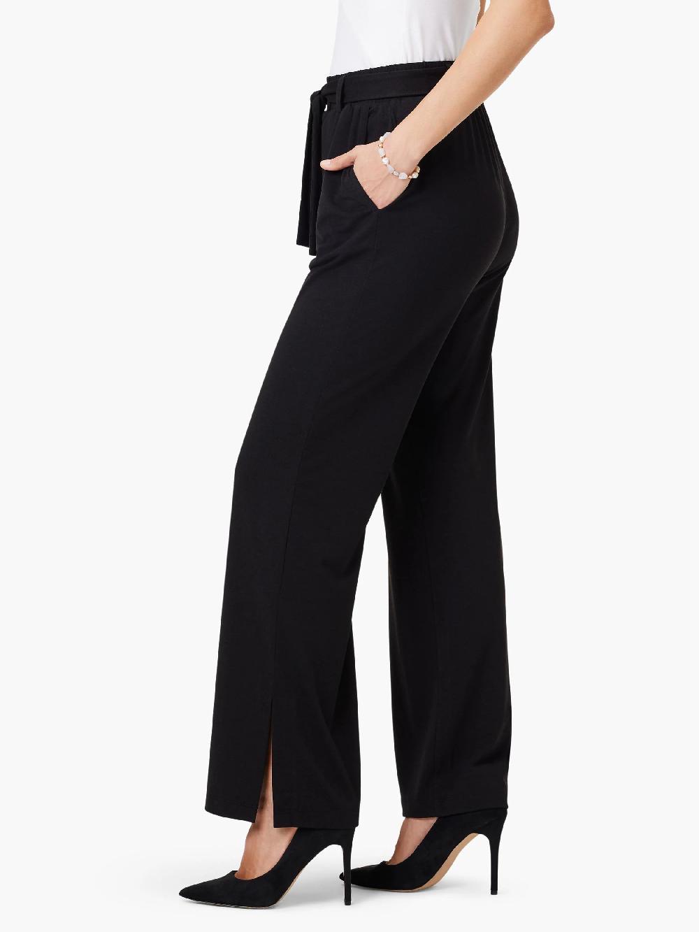 Nic Zoe 29.5" Wide Leg Polished Jersey Pant