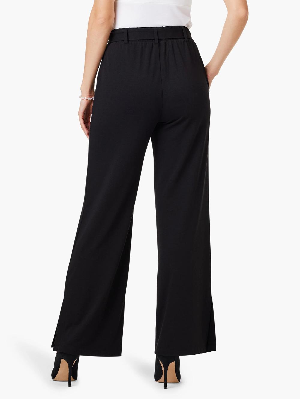 Nic Zoe 29.5" Wide Leg Polished Jersey Pant