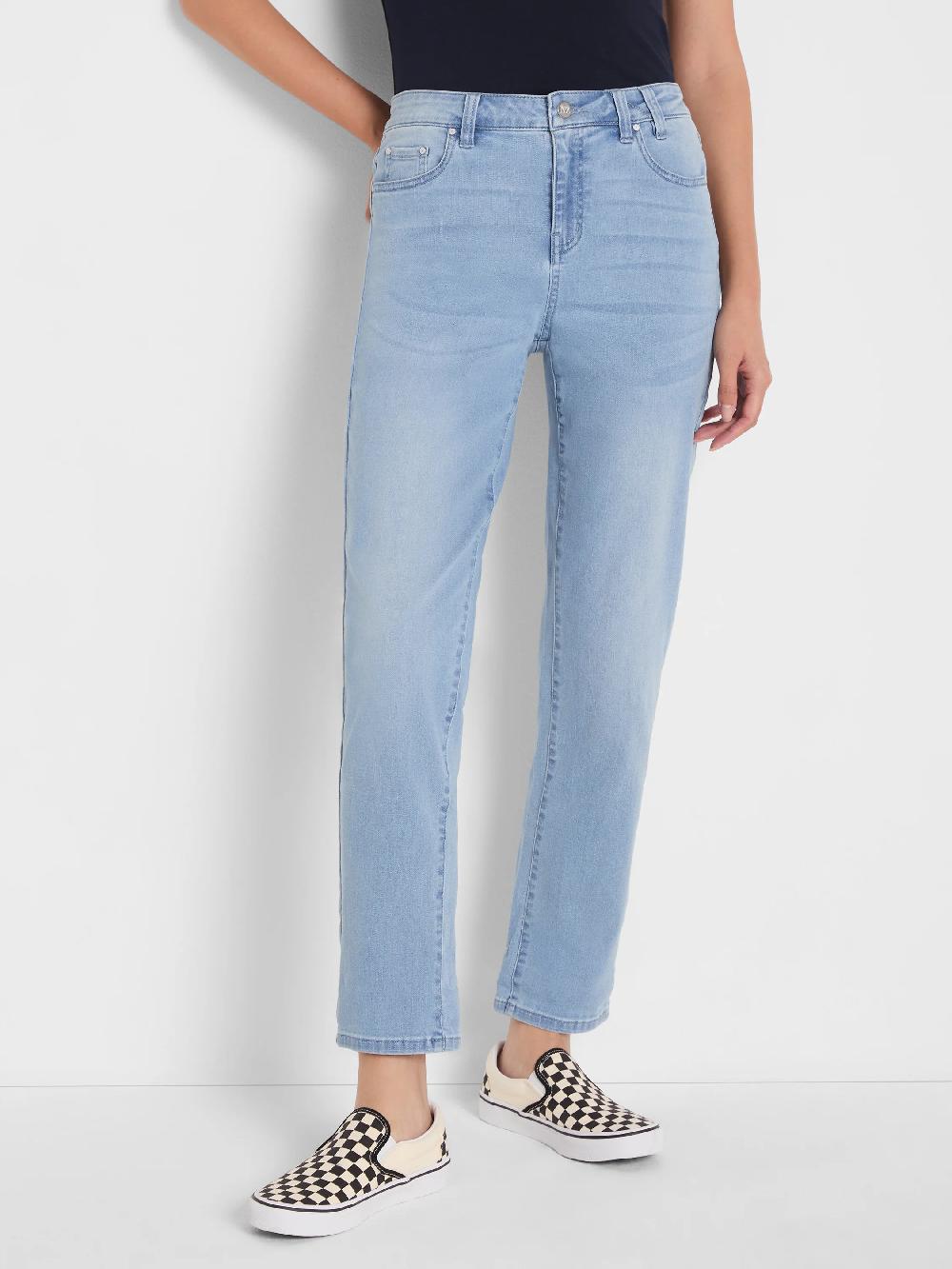 Nic Zoe 29" Mid Rise Girlfriend Jeans