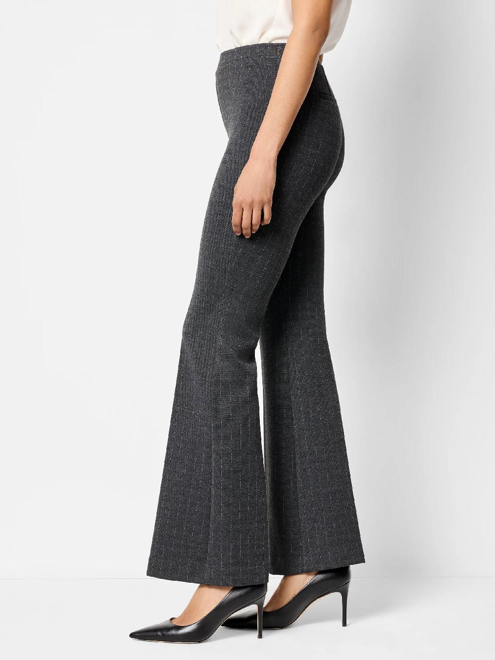 Nic Zoe 30.5" Pinstripe Knit Bootcut Pant